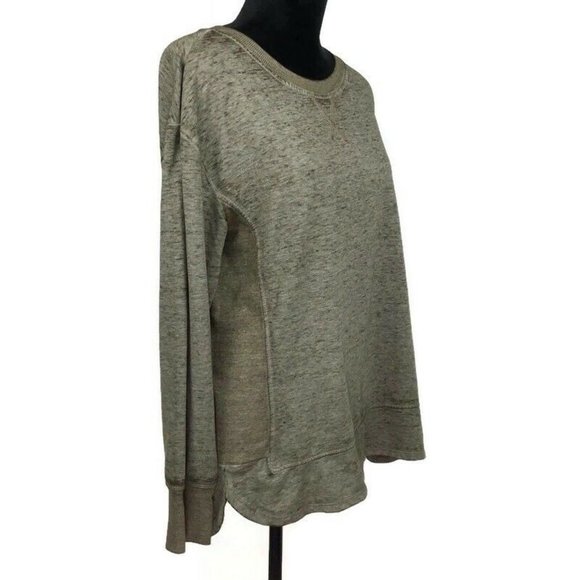C & C California Women's L Dropped-Shoulder Sweatshirt Bungee Cork Brown NEW $58 - Picture 3 of 5